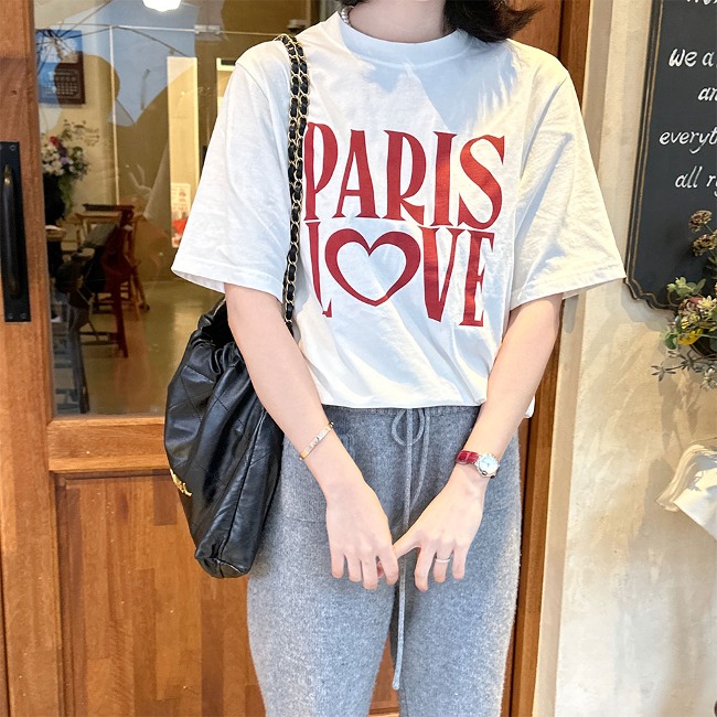 파리 럽 티셔츠